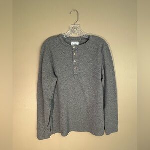 Goodfellow & Co Charcoal Henley Shirt Men's Size Medium